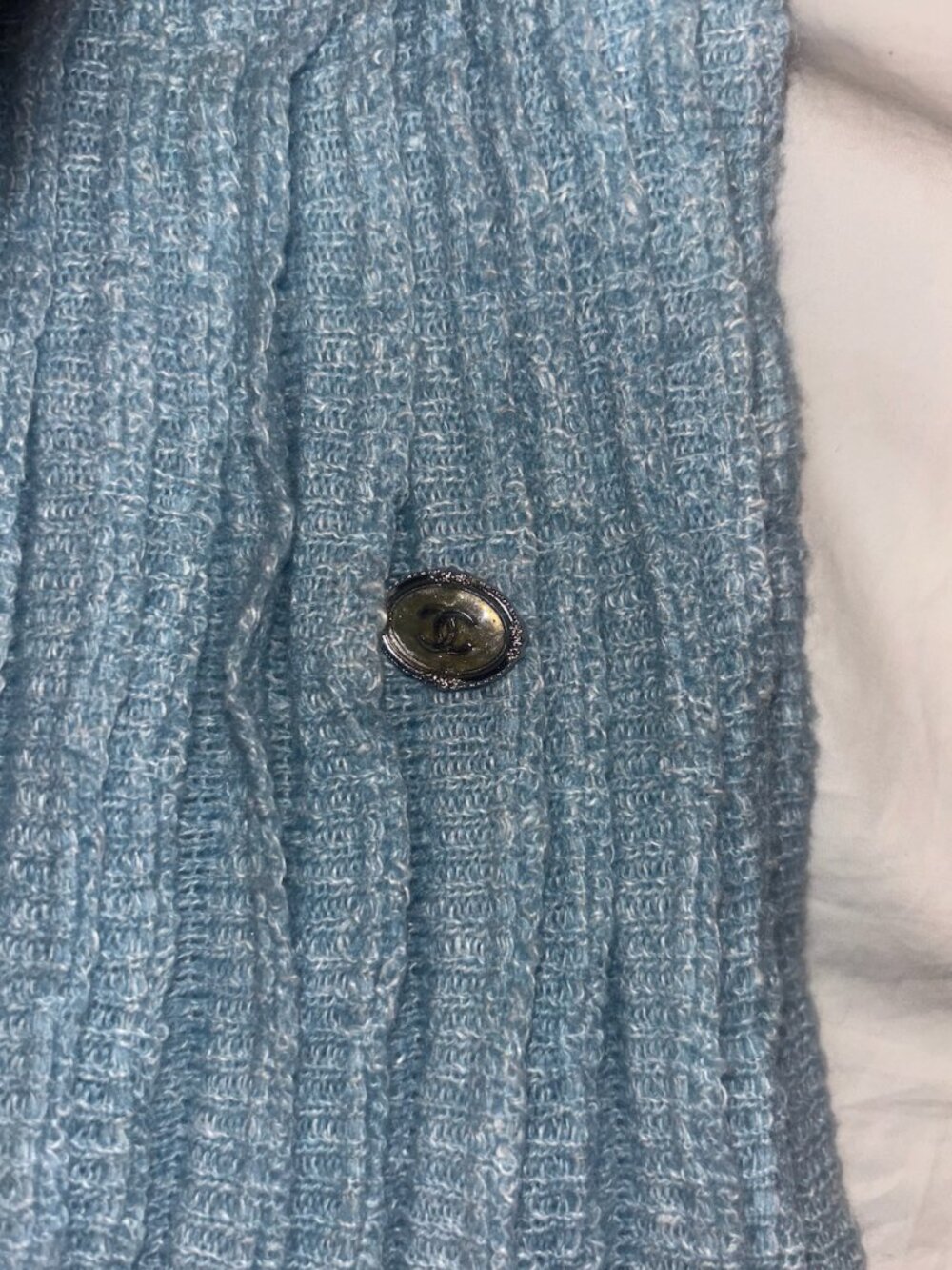 CHANEL Cashmere Blend Pleated Dress – Blue, 2013 Cruise Collection - Picture 8 of 11